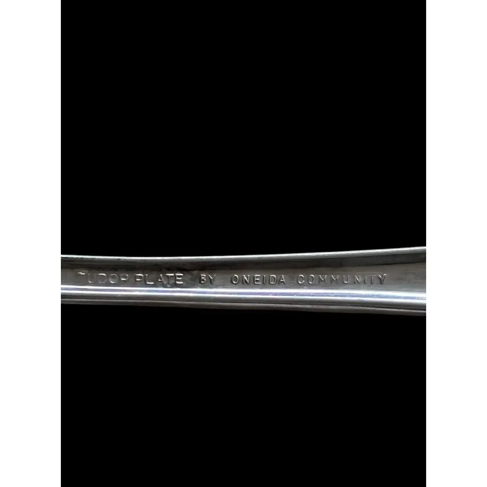 Set Of 6 Oneida Community Tudor Plate Silverplate Bellflower Teaspoons Post War
